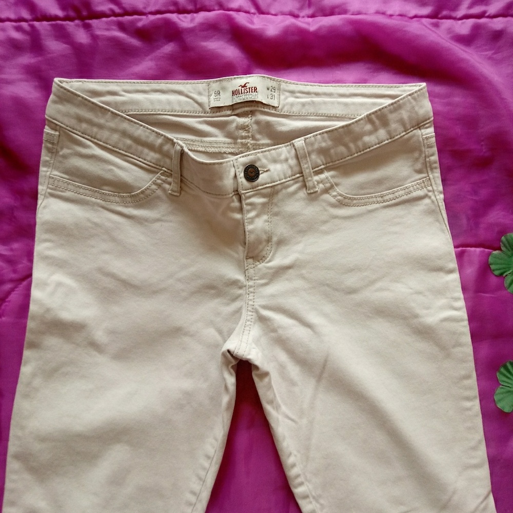 Hollister Beige Skinny Jeans  Size 9R  W29 L31 - Picture 2 of 9